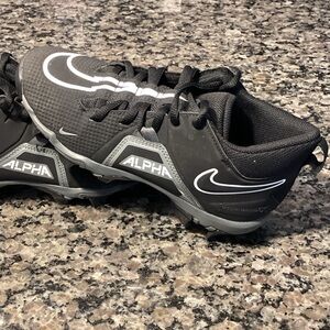 Nike Alpha Black and White Sports Shoes